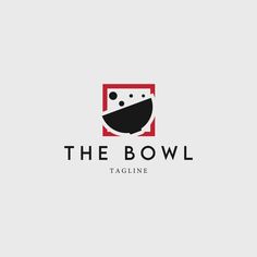 the bowl logo is shown in red and black on a white background with an image of a