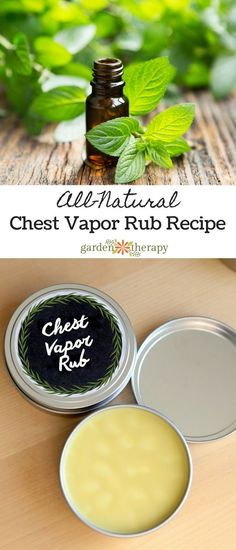 Chest Vapor Rub Recipe Essential Oils For Mucus In Chest, Diy Vapor Rub, Virus Symptoms, Chest Cold, Vicks Vapor Rub, Chest Rub, Garden Therapy, Herbal Salves