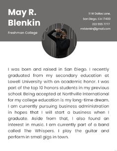 a flyer for a music school with a photo of a man in black and white