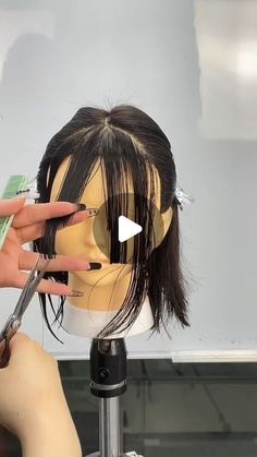 Cut With Bangs, Cool Bangs Haircut, Haircuts For Medium Length Hair Layered Side Bangs, Bottleneck Bangs Tutorial, Diy Side Bangs Haircut, Eight Character Bangs, How To Cut French Bangs Tutorial, How To Cut Layered Bangs, How Cut Bangs Tutorials