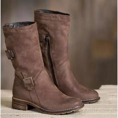 Category:Boots; Upper Materials:Faux Leather; Heel Type:Flat Heel; Gender:Women's; Toe Shape:Round Toe; Type:Fleece Lined,Mid Calf Boots; Style:Industrial Style,Casual,Vintage; Heel Height(inch):1-2; Outsole Materials:Rubber; Occasion:Daily,Outdoor,Work; Closure Type:Zipper; Listing Date:12/04/2023; 2024 Trends:Waterproof Boots,Plus Size,Cowboy Boots,Combat Boots,Snow Boots Winter Boots Women Nordstrom, Womens Brown Winter Shoes, Winter Boots Women Classy, Boots Fall Weather, Snow Boots 2023 Zipper, Womens Boots Mid Calf, Casual Boots Womens Work, Winter Womens Dress Shoes, Women’s Leather Calf Boots