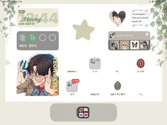 Ipad Homescreen Ideas Anime, Ipad Setup Aesthetic Homescreen, Ipad Widget Ideas, Ipad Homescreen Ideas Aesthetic, Ipad Layout Ideas, Ipad Themes, Lockscreen Themes, Ipad Setup, Ipad Inspo