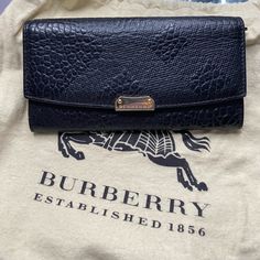 Wallet, Dust Bag Included, Originally Purchased From Nordstrom. Burberry Wallet, Burberry Bag, Burberry, Dust Bag, Bag Lady, Nordstrom, Wallet, Women Shopping, Black