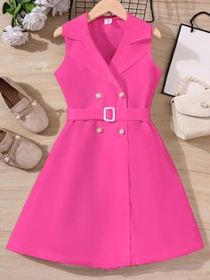 Slip Dress Outfit, Shein Kids, Red Slip Dress, Cute Dress Outfits, Plain Shirt, Classy Casual Outfits