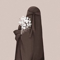 Niqabi Girl, Anime Black Hair, Hijabi Aesthetic, Muslimah Aesthetic, Islamic Girl