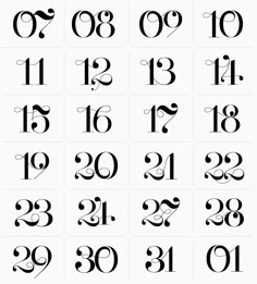 the numbers and symbols in calligraphy are very large, but it doesn't look like