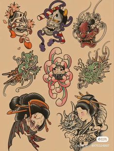 an image of japanese tattoo designs