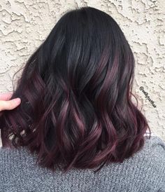 Dark Burgundy Hair, Burgundy Balayage, Dark Chocolate Hair, Hair Color Burgundy, Red Brown Hair