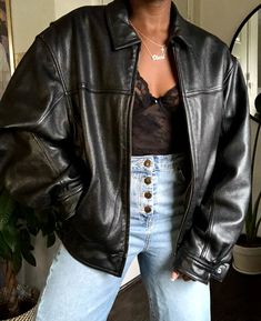 Leather Fits, Fest Outfits, Looks Pinterest, Nashville Outfits, Leather Jacket Outfits, School Looks, Mode Inspo, Looks Chic