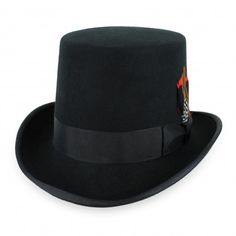 Belfry Topper Wool Top Hat Black Top Hat, Wool Top, Top Hat, Fedora, All Black, Cowboy Hats, Crown, Good Things, Wool