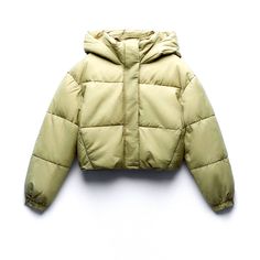 Puffer Anorak With Thermal Insulation To Withstand Temperatures As Low As -4f With High Collar Hood. Casual Khaki Puffer Jacket For Cold Weather, Khaki Long-sleeve Puffer Jacket For Cold Weather, Khaki Puffer Jacket With Pockets For Cold Weather, Oversized Beige Hooded Puffer Jacket, Beige Oversized Hooded Puffer Jacket, Olive Long Sleeve Winter Parka, Khaki Puffer Jacket For Winter Outdoor Activities, Casual Khaki Puffer Jacket With Pockets, Casual Spring Puffer Windbreaker