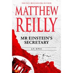 the book cover for mr finsten's secretary an epic by matthew relly