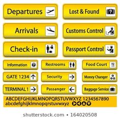 an airport sign with the words departures, arrivals and check - in on it