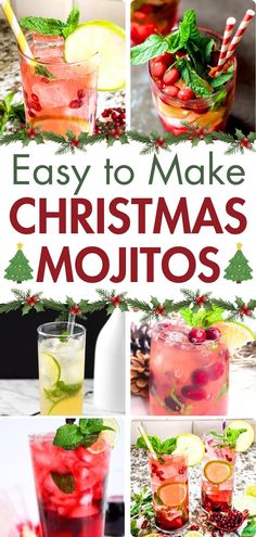 christmas mojits are the perfect way to celebrate this holiday season