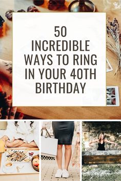 Looking for amazing ideas to celebrate your 40th birthday? Discover our ultimate bucket list with 50 best ways to party and celebrate! From unforgettable travel adventures to luxurious spa days and epic themed parties, we've got everything to make your milestone birthday truly special. Ready to celebrate in style? Click to explore the best ideas! Birthday Project Ideas, 40th Birthday Ideas For Women Dinner Party, 40 Ideas For 40th Birthday, 40 Celebration Ideas, Special 40th Birthday Ideas, Party Ideas 40th Birthday Woman, Friend Birthday Celebration Ideas, Milestone Party Ideas, Intimate 40th Birthday Party Ideas