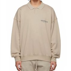 For Sale Is A Fear Of God Essentials Core Collection Long Sleeve Polo Size Medium String/Tan Color. Comes Nwt In Original Packaging. Beige Casual Collar Top For Fall, Beige Polo Collar Top For Fall, Beige Casual Tops With Ribbed Collar, Classic Beige Tops For Streetwear, Neutral Collared Tops For Everyday, Beige Tops With Ribbed Collar For Everyday, Everyday Beige Tops With Ribbed Collar, Beige Top With Ribbed Collar For Everyday, God Shirts