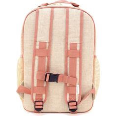 Elevate your child's school days with the SoYoung Grade School Backpack, featuring the whimsical Neo Rainbow print inspired by Scandinavian design. This cheerful backpack brings joy to even the stormiest days, with its hand-drawn rainbows and classic linen blend. Spills are no match for its machine-washable raw linen, ensuring hassle-free cleaning. Recommended for children aged 6 to 11 year, it offers a perfect fit. Practical features include two stretchy mesh side pockets, a lined nylon interio Eco-friendly School Backpack With Adjustable Strap, Eco-friendly School Backpack, Eco-friendly Rectangular School Backpack, Planner Brands, Extracurricular Activities, Steel Lunch Box, Reusable Snack Bag, Stainless Steel Lunch Box, Backpack Lunch Bag