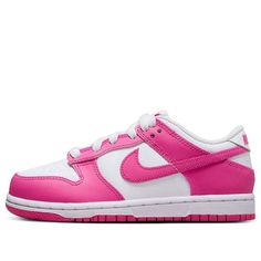 (PS) Nike Dunk Low 'Laser Fuchsia' FB9108-102 Hot Pink Dunks Low, Pink Nike Dunk Low, Hot Pink Nike Shoes, Pink Dunks Low, Hot Pink Dunks, Pink Dunks, Limousine Car, Dunks Low, Pink Nike Shoes