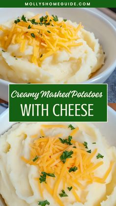 Indulge in the ultimate comfort food with our mouthwatering recipe for creamy mashed potatoes with cheese. Perfect for a cozy family dinner or special holiday gathering, this dish is sure to become a new favorite at your table. The combination of fluffy potatoes and gooey melted cheese creates a rich and decadent side dish that pairs perfectly with any main course. Whether you're looking to impress guests or simply treat yourself to something delicious, these cheesy mashed potatoes are guarantee Mashed Potatoes With Cheese, Fluffy Potatoes, Potatoes With Cheese, Creamy Mashed Potatoes Recipe, Cheese Mashed Potatoes, Cheesy Mashed Potatoes, Creamed Potatoes, Cheese Potatoes