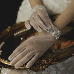 Look After Me:Washable; Gender:Women's; What's in the box:Gloves; Types:Gloves,Bridal; Style:1920s,1950s,Elegant; Occasion:Party / Evening,Wedding,Prom; Material:Pearl,Lace,Organza; Age Group:Adults'; Characters:The Great Gatsby; Special Size:Normal; Listing Date:03/13/2023 Wedding Dress Gloves, Il Grande Gatsby, Prom Gloves, Sheer Gloves, Tulle Gloves, Elegant Gloves, Short Gloves, Bridal Women, Formal Gloves