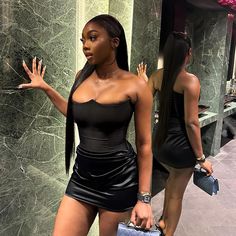 Summer Mini Dress Slim Fit Off Shoulder Chest Wrapping Fashion Black Slim fitting waistband short Strapless Bodycon Dress, Female Shorts, Tube Top Dress, Dress Occasion, Corset Mini Dress, Mini Dresses For Women, Friends Fashion, Spring Summer Dress, Measurement Chart