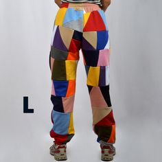 We offer a unique and colorful patchwork design pants. The colors of each model are unique and not repeatable. Add stylish and vibrant notes to your look. This demi-season clothes is made of the highest quality cotton fabric, very comfortable and pleasant to the touch. The pants are very comfortable and do not restrict movement, suitable for home, jogging, yoga, walking in the fresh air. If you like bright and unusual things, then this sweatpants will be a great choice for you or for those to wh Patchwork Sweatpants, Steampunk Coat, Quilted Pants, Design Pants, Fabric Pants, Cozy Pants, Womens Sports, Artist Outfit, Unusual Things