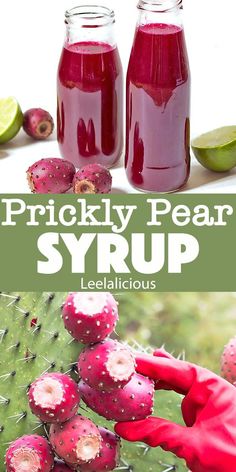 prickly pear syrup is an easy and delicious treat