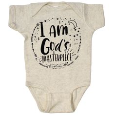 God's Masterpiece, Custom Baby Onesies, Baby Shower Gift Basket, Girl Onesies, Baby One Piece, Short Sleeve Bodysuit