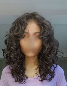 Bangs On 2c Hair, Layered Hair Medium Curly Waves, Curly Lob With Layers, Long Bangs For Curly Hair, Shag Hairstyles Medium Wavy, Curly Haircut Face Framing, 3a Curly Hair Haircuts, Choppy Curly Hair, Shaggy Haircuts Curly Hair