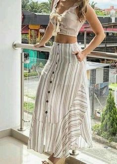 Long Skirts For Women, Fashionista Clothes, Fashion Attire, Dance Outfits, Shop Dresses, Skirt Outfits, Skirt Top