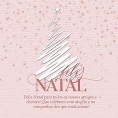 a pink christmas card with the words nati written in spanish and an image of a tree