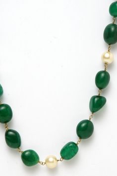 Hancrafted Looped semi pecious Emerald and Pearls to style you fo everyday look it is easy and lightweight to carry your everdday grace and eleganceAnd It Contains 1 Necklace. Product Features :   Color: Green Material: Silver Dimensions: 81 cm Length x 0.5 cm width Product Weight: 145 Grams Disclaimer: Color and Texture may have slight variation due to photography Ayurveda Beauty, Green Stone Necklace, Necklace Product, Gold Necklace Indian, Stones Necklace, Gold Necklace Indian Bridal Jewelry, Silver Necklaces Women, Green Stones, Vintage Fashion Photography