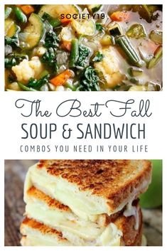 the best fall soup and sandwich combos you need in your life