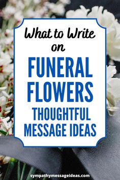 If you're finding it difficult thinking up the words for a funeral flower message then let us help with a selection of ideas and examples of what to say Message Ideas