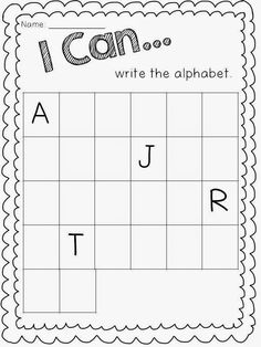 i can write the alphabet worksheet for kids to practice their handwriting and writing skills