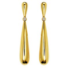 De Grisogono Gocce Yellow Gold Diamond Drop Earrings Gold Diamond Drop Earrings, Natural Skin Tone, Reflecting Light, Yellow Gold Earrings, Luxurious Design, Diamond Drops, Diamond Drop Earrings, Yellow Gold Earring, Diamond Set