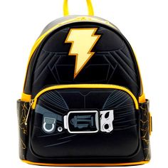 Dc Comics Black Adam Light Up Cosplay Mini Backpack Dccbk0079 W: 9” X H: 10.5 X D: 4.5" Faux Leather Mini Backpack - Metallic Ink Applique, Debossed, Enamel Zipper Charm, Printed Details. Dwayne Johnson, The Rock, Comics, Comic Book, Backpack, Handbag, Purse, Women’s, Kid’s Black Backpack With Character Print, Black Standard Backpack With Character Print, Sleeping Beauty Fairies, Danielle Nicole Disney, Up Cosplay, Black Adam, Backpack Handbag, Loungefly Bag, Disney Sleeping Beauty