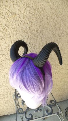 This is one of many models that we have had on our design table awaiting release! Whether its a satyr, forest nymph, role play or just for fun, these horns are hot. They are mounted onto a 0.5inch teethed headband and the ears are removable! Though fantastic to behold and incredibly Fantasy Horns, Cosplay Design, Horns Headband, Cosplay Horns, Forest Nymph, Fairy Tea Parties, Horn Headband, Ram Horns, Dark Crystal