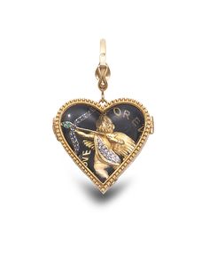 Crystal Cupid Locket Pendant - Coomi Blue Sapphire Crystal, Emerald Blue, 8 Weeks, Pendant Set, Sapphire Crystal, Crystal Jewelry, Cartier, Locket, Blue Sapphire