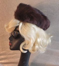 Retro Brown Party Hat, Retro Brown Hat, Woman Hats, Comfortable Bedroom Decor, Veruca Salt, Fur Hats, Lilac Blue, Comfortable Bedroom, Jackie O