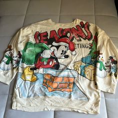 Women Disney Sweatshirt Brand: Disney (Purchased From Urban Outfitters) Size: Large New Without Tags Disney Sweatshirt, Disney Sweatshirts, Branded Sweatshirts, Disney Tops, Urban Outfitters, Sweatshirts Hoodie, Womens Tops, Cream, Tags