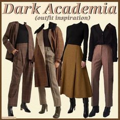 Dark Academia Aesthetic Fashion, Dark Academia Aesthetic Outfit, Academia Aesthetic Outfit, Dark Academia Outfits, Dark Academia Outfit, Dark Academia Style, Dark Academy, Dark Academia Clothes, Academia Clothes