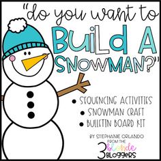 a snowman is shown with the words do you want to build a snowman?