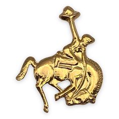 Bucking Bronco Lapel Pin- Yee HA!! Ridem cowboy! Maybe this is your first rodeo, maybe it's not - either way - wear this pin. Military clutch, individually polybagged. Approx size 3/4" x 5/8" Proudly Made in USA Vintage Bronco, Cowboy Jewelry, Bull Rider, Bucking Bronco, Backpack Pins, Western Hat, Bull Riders, Bronco Sports, Western Hats