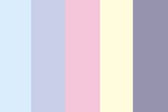 pastel color swatches from different shades