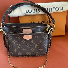 100% Authentic Louis Vuitton Multi Pochette W/ Adjustable Shoulder Strap (J52315). Purchase By Me Online 1/25/2021. Barely Used As I Need Something Slightly Bigger. Excellent Condition Inside & Out! Louis Vuitton Multi Pochette, Bags Louis Vuitton, Louis Vuitton Bags, Authentic Louis Vuitton, Louis Vuitton Bag, Louis Vuitton Monogram, Inside Out, Shoulder Strap, Bag Lady