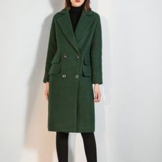 I Purchased This Jacket New (Never Worn) In December For A Wedding But It Didn't Arrive In Time. It Is A Beautiful, Lovely Coat. 30% Wool, Other Fiber, Nylon Polyester Lining Green Womens Medium Green Coat, In Time, A Wedding, Coats Jackets, Jackets & Coats, Jackets For Women, Wool, Green, Women Shopping