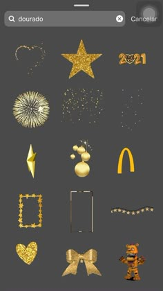 the new year is coming and it's time to celebrate with some gold decorations