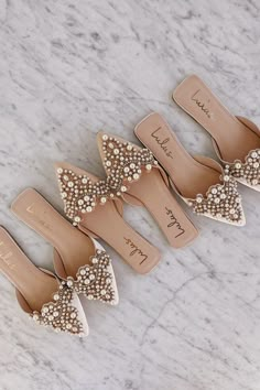 Beige Flats - Pearl Flats - Embroidered Flats - Pointed-Toe Flats - Lulus Scalloped Collar, Beige Flats, Embroidered Flats, Gold Charms, Gold Embroidery, The Talk, Pointed Toe Flats, Shoe Obsession, Rubber Heels