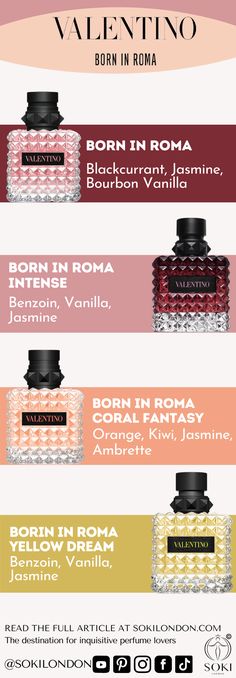 Which Is The Best Valentino Donna Born In Roma Perfume? Valentino Perfume Zara, Valentino Parfum For Women, Valentino Perfume Woman, Valentino Born In Roma Perfume, Born In Roma Perfume, Valentino Donna Born In Roma, Valentino Perfume, Perfume Hacks, Born In Roma